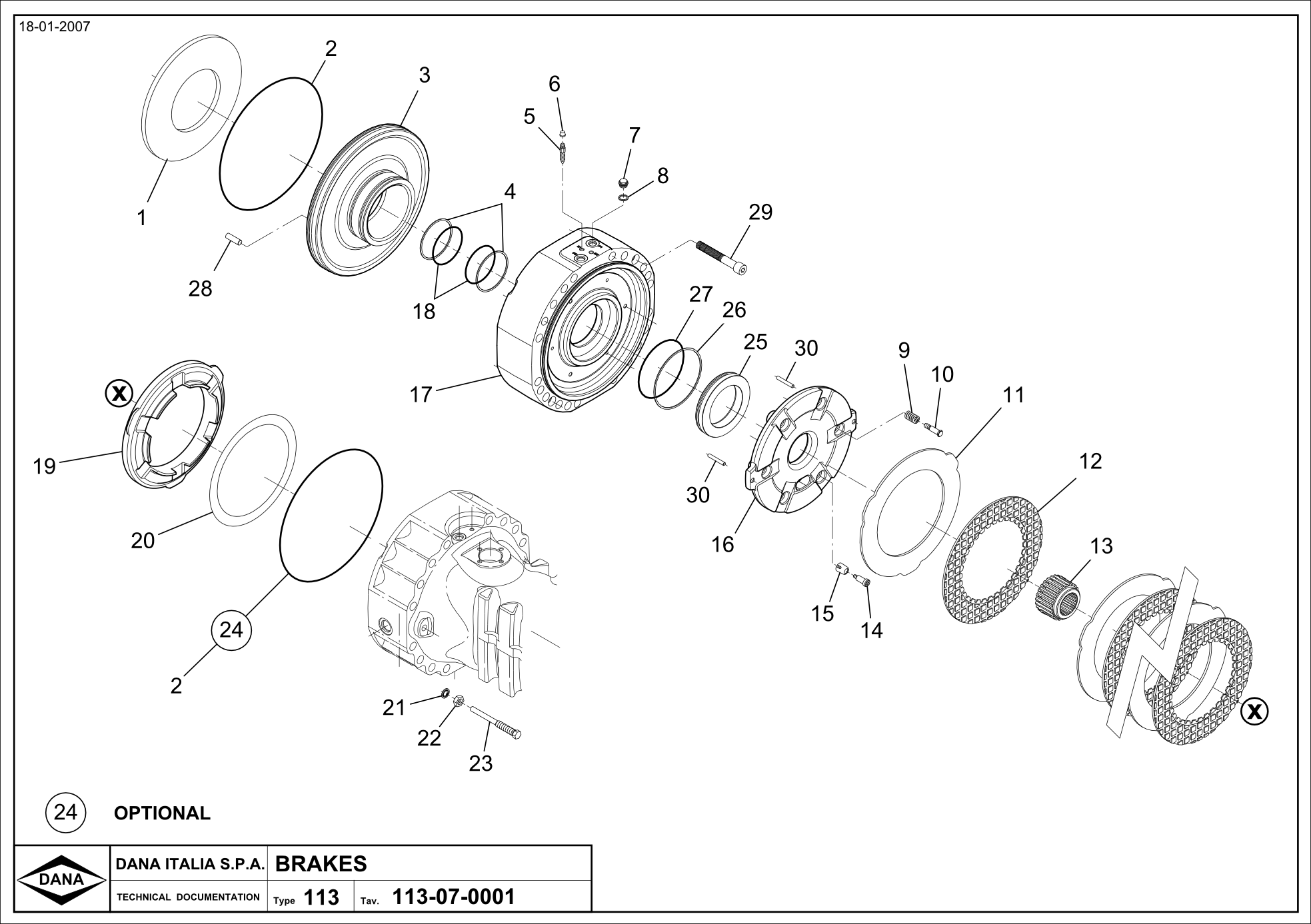 Spicer 113/120 Complete Assembly